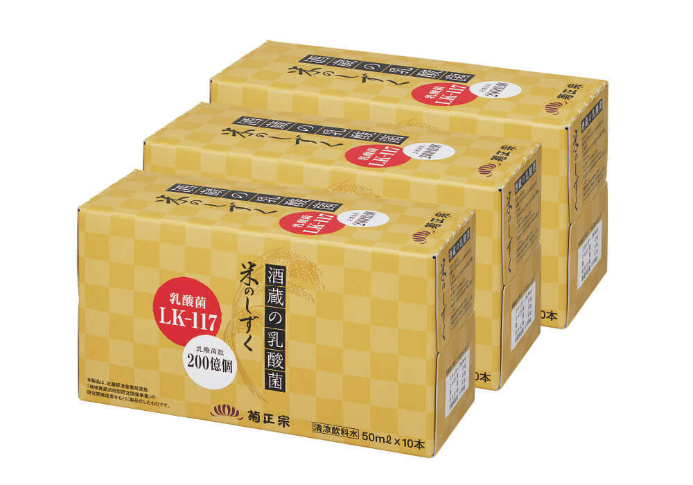 「酒蔵の乳酸菌　米のしずく　ドリンク　定期お届けコース（50ｍｌ×10本×3箱）」